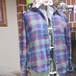 Natural Reflections Multicolor Plaid Shirt